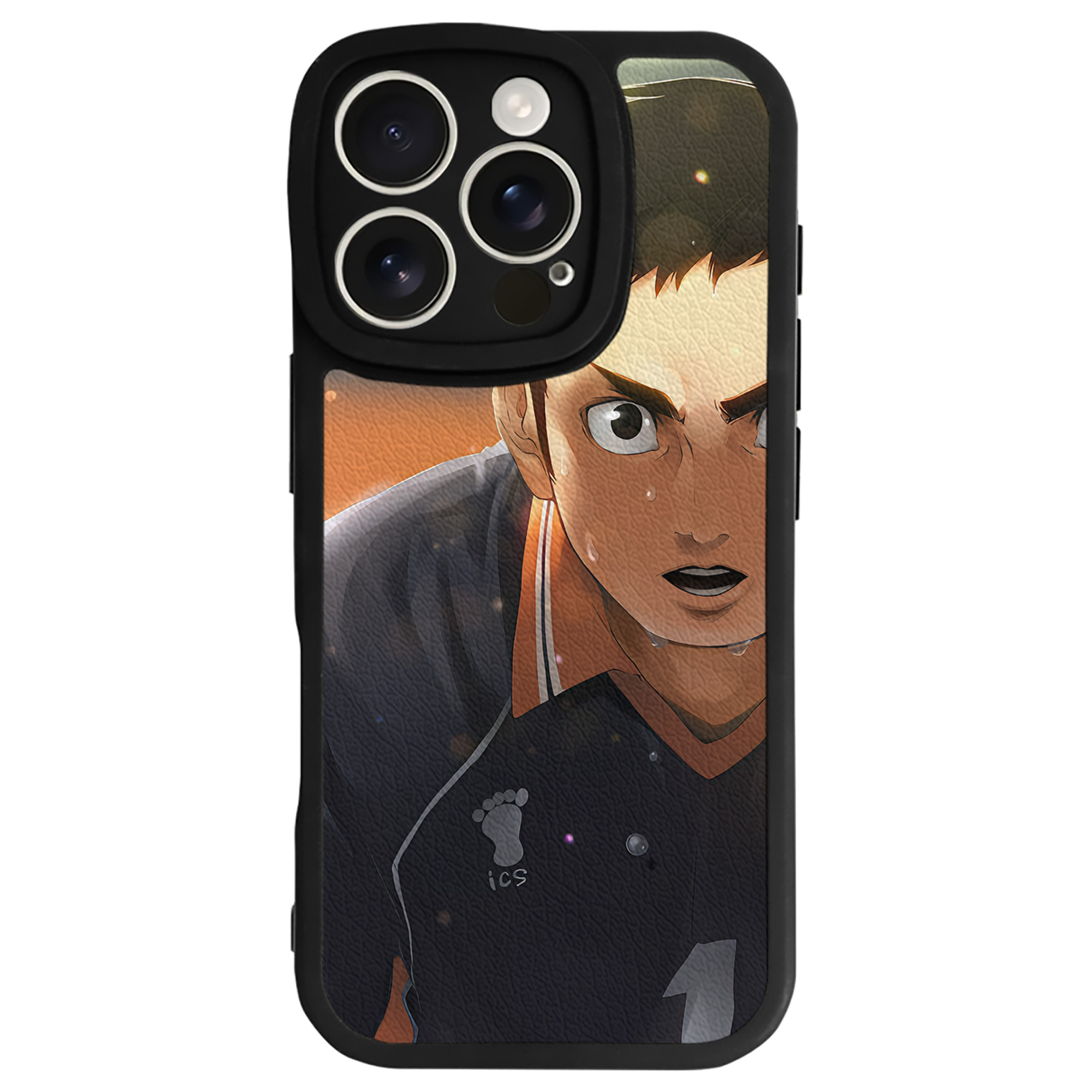 （画像用） ハイキュー!! Haikyu!! 【iPhone 16シリーズ対応】シリコンスマホケース（レザー調） 材質：シリコン